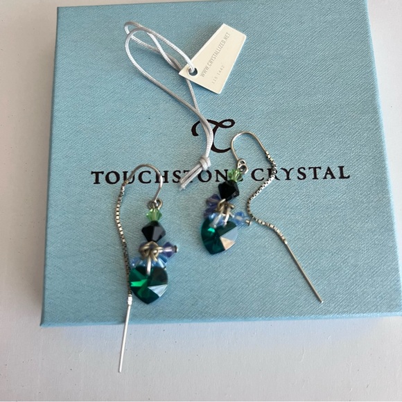 NWT/Box Touchstone Crystal by Swarovski Heart Earrings - Picture 9 of 9
